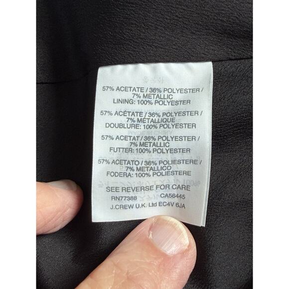 J.Crew Collection Pleated Skirt Women’s Sz 00 Metallic Floral Brocade Dressy - Picture 10 of 12